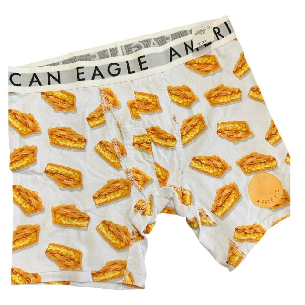 American Eagle boxer apple pie design cotton blend Size XS